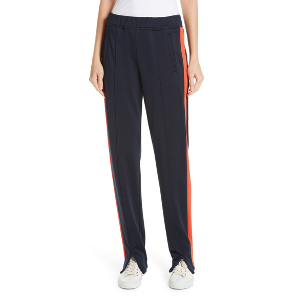 A.L.C. Cameron Track Pants in Navy and Orange Zippered Cuffs Sz Large - Picture 1 of 11